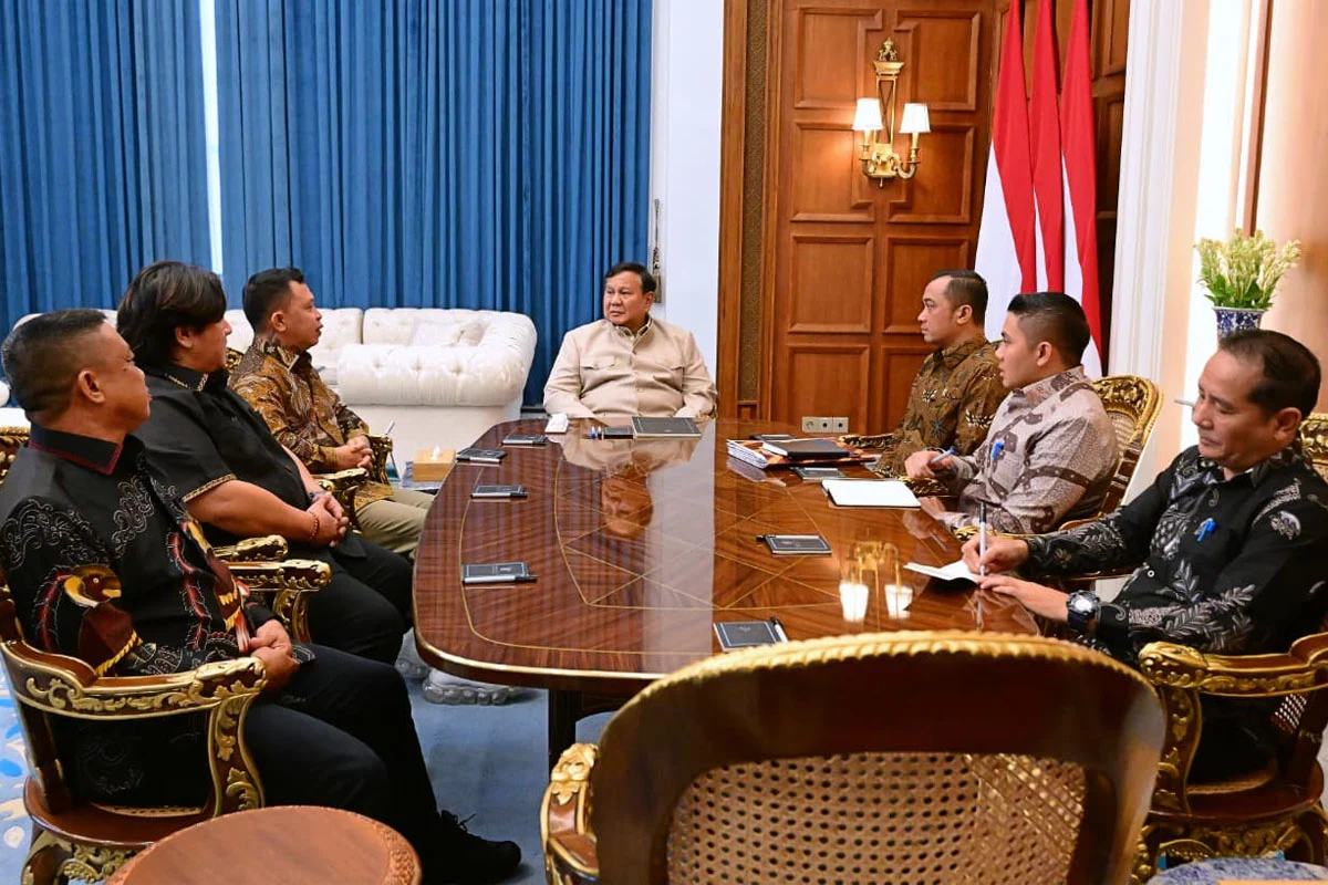 Pertemuan Prabowo dan Pemimpin TBBR di Tengah Kebakaran Hutan Kalimantan