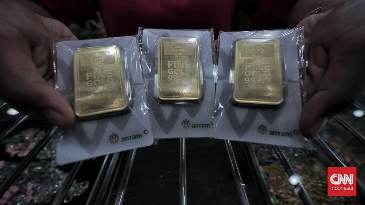 Harga Emas Antam Naik Menjadi Rp2,635 Juta per Gram
