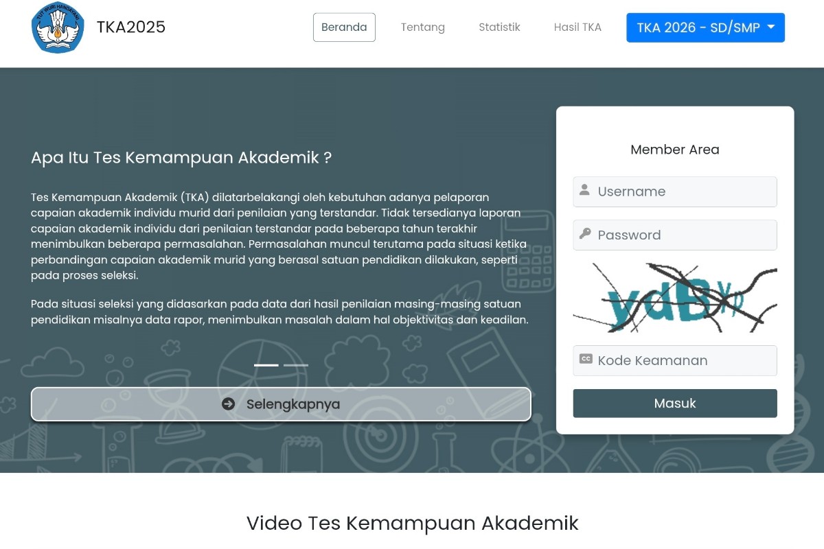 Peserta TKA Kini Dapat Cek Hasil Secara Mandiri Melalui Website Resmi