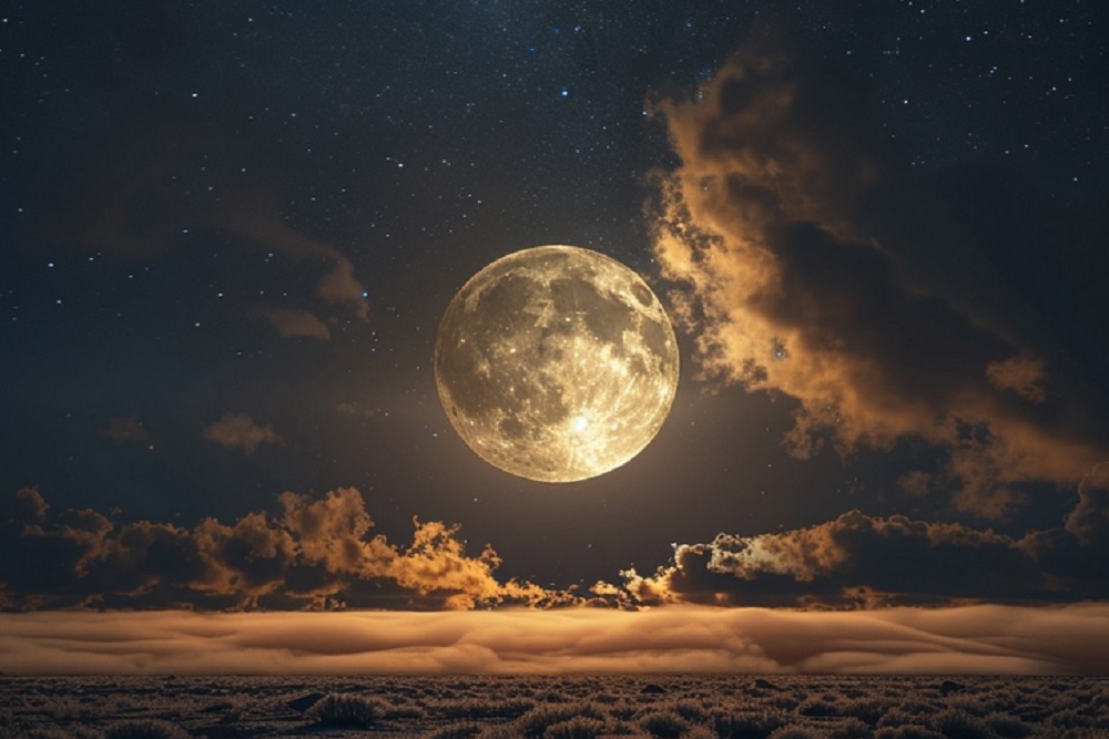 Bulan Purnama - Foto dibuat oleh AI/StockCake