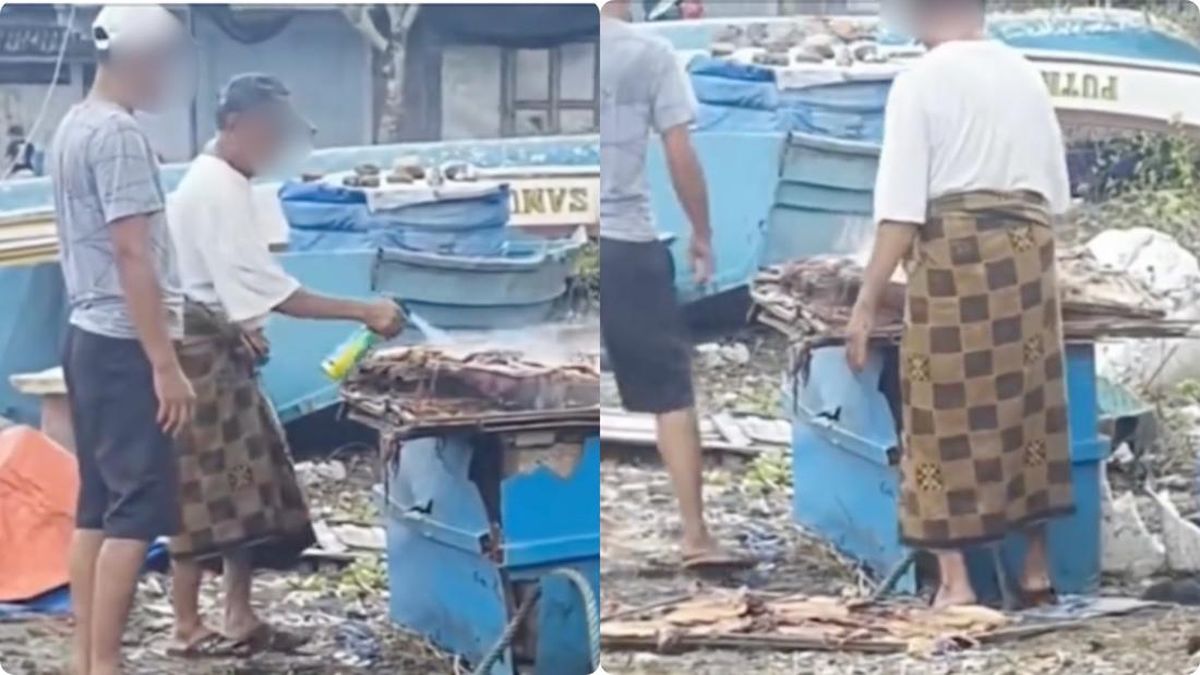 Ikan asin dinarasikan 'disemprot Baygon'. Foto: Tangkapan layar