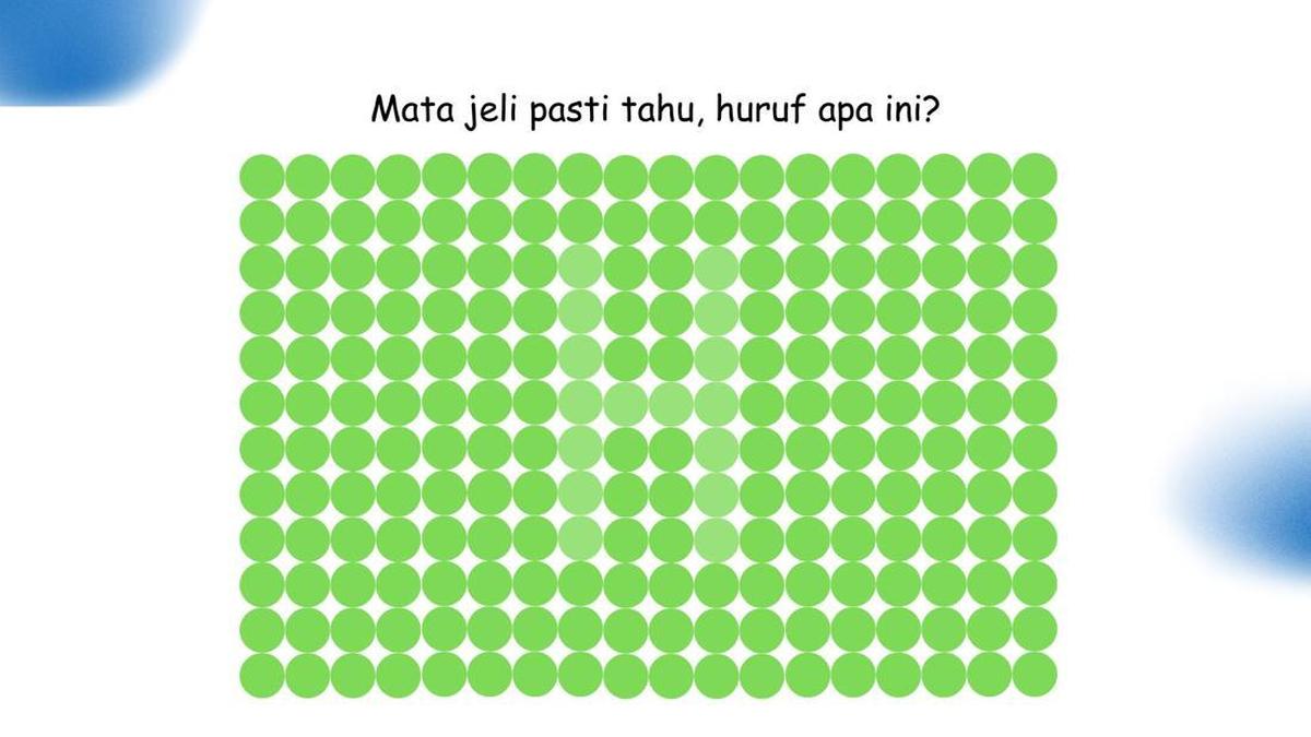 Uji Ketajaman Mata dengan 7 Tantangan Menemukan Huruf Tersembunyi