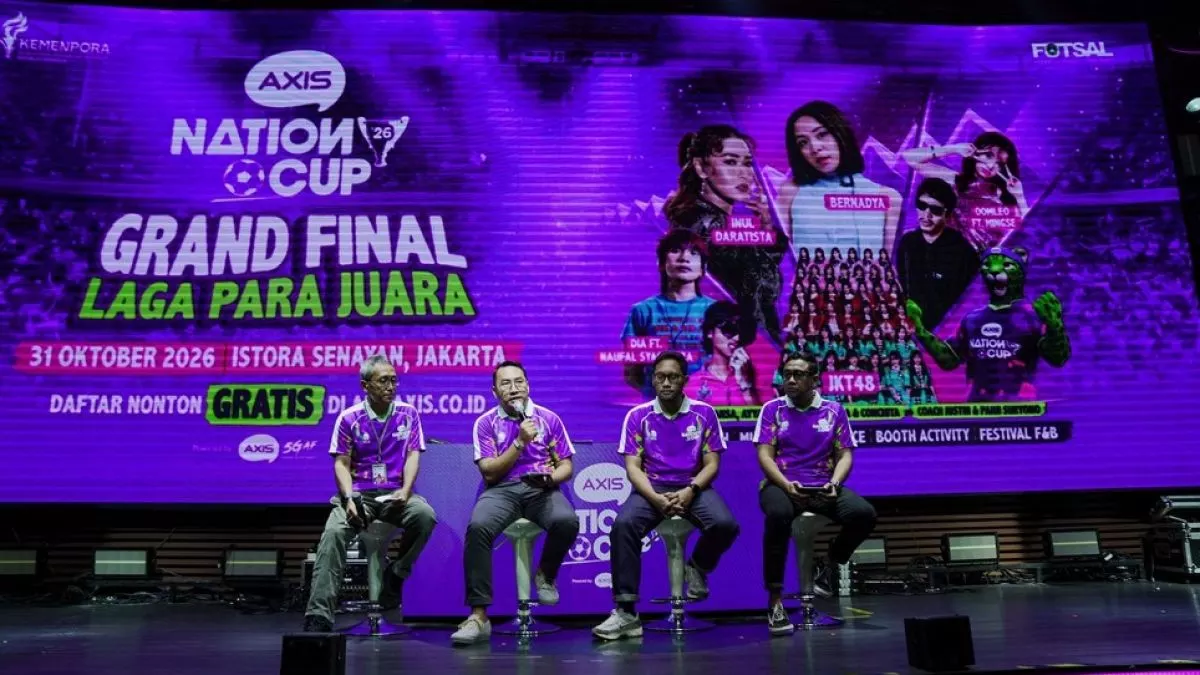Konferensi Pers Grand Final Laga Para Juara Axis Nation Cup 2026. (Dok: Axis)