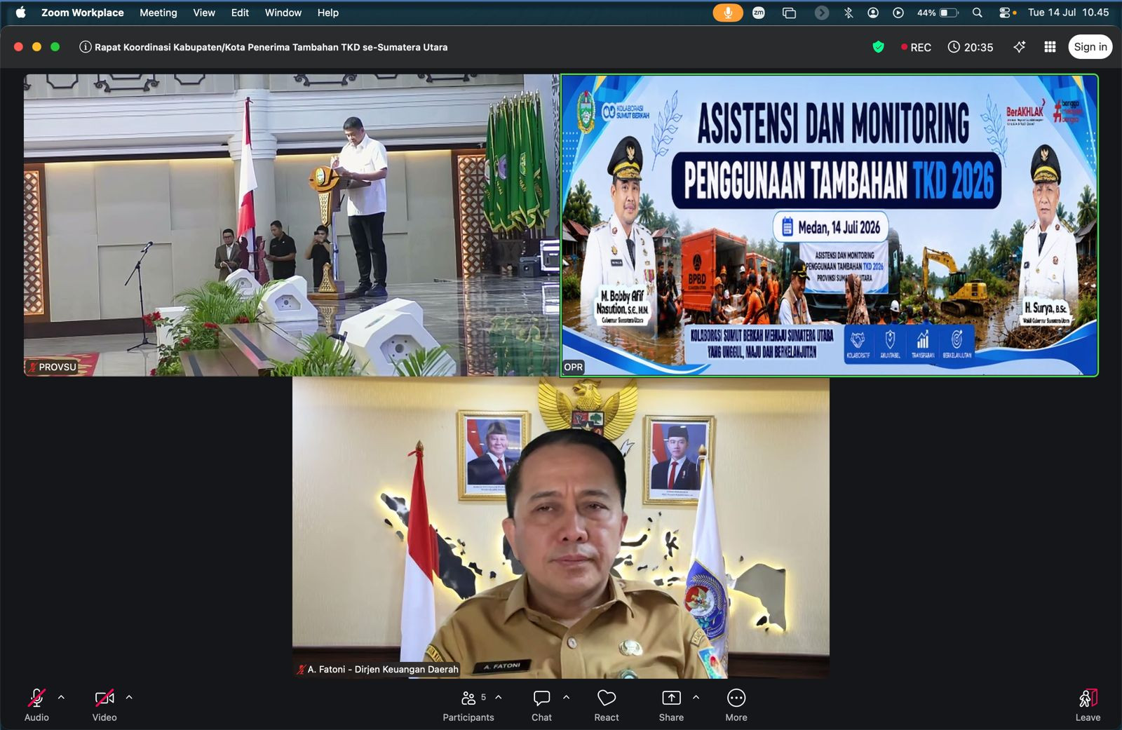 Kemendagri Lakukan Monev Penggunaan TKD Tambahan di Sumut