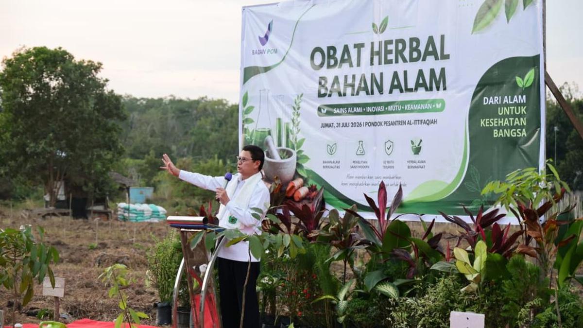 Peresmian Pusat Tanaman Obat Bahan Alam di Palembang oleh Kepala BPOM