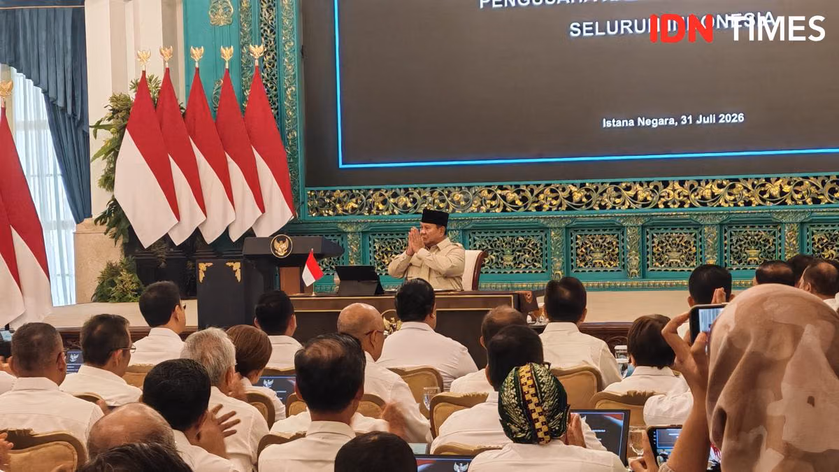 Siaran Langsung Pidato Prabowo Terputus Saat Bahas Nuklir
