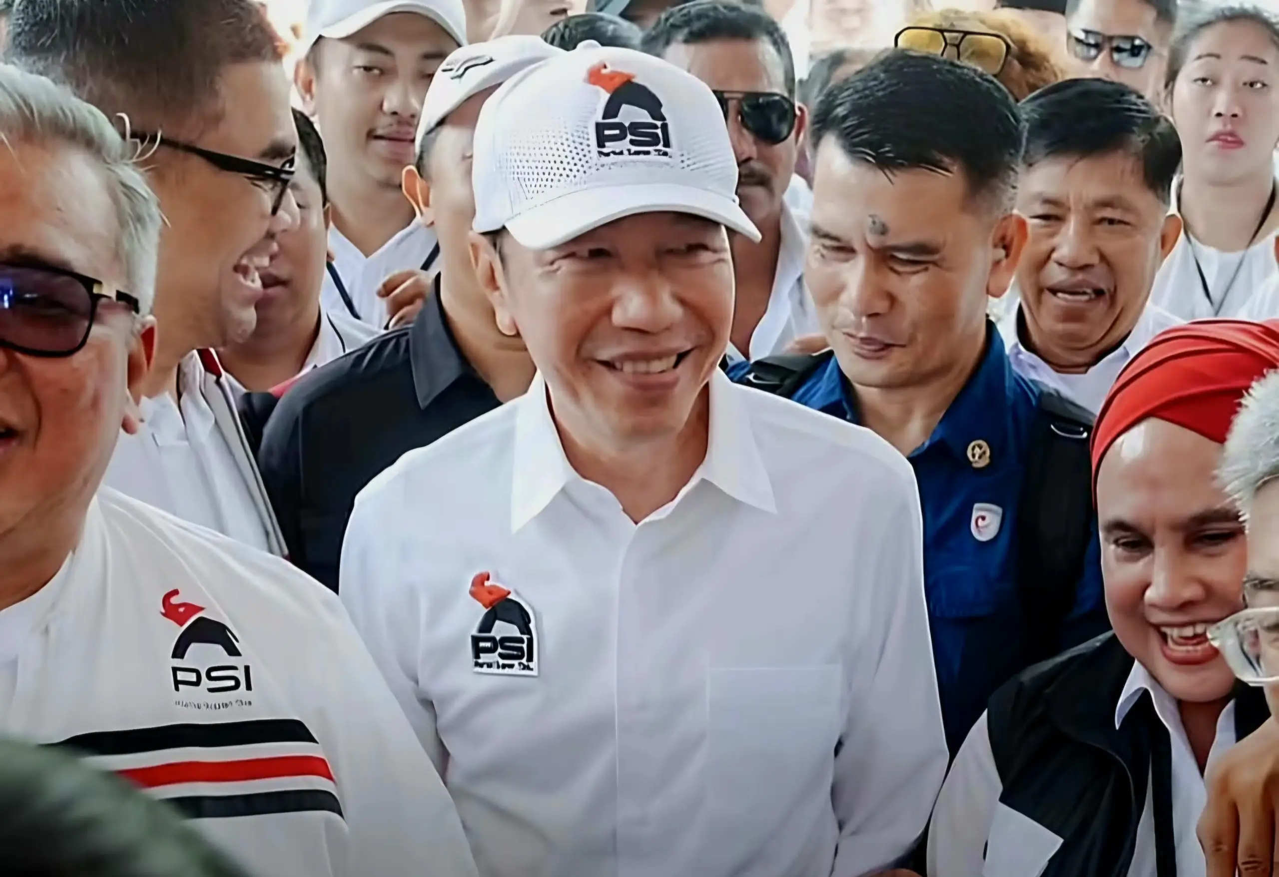 Joko Widodo (Jokowi) safari politik bersama PSI di Lampung