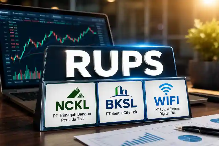 RUPS Mendatang: NCKL Bahas Buyback, BKSL dan WIFI Siapkan Perubahan Manajemen