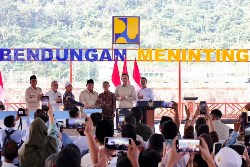 Presiden Resmikan Lima Bendungan, AHY: Perkuat Swasembada Pangan, Air, dan Energi