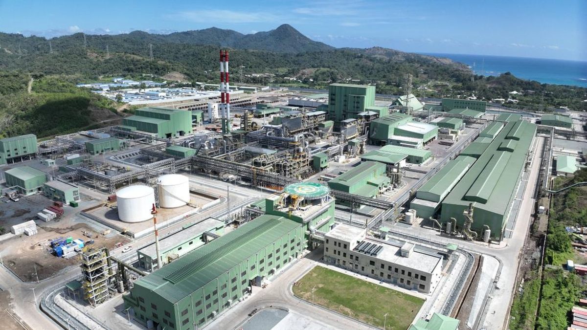 PT Amman Mineral Internasional Tbk (Amman) resmi menuntaskan pembangunan smelter tembaga di Kabupaten Sumbawa Barat, NTB. (Foto: Amman Mineral Internasional)