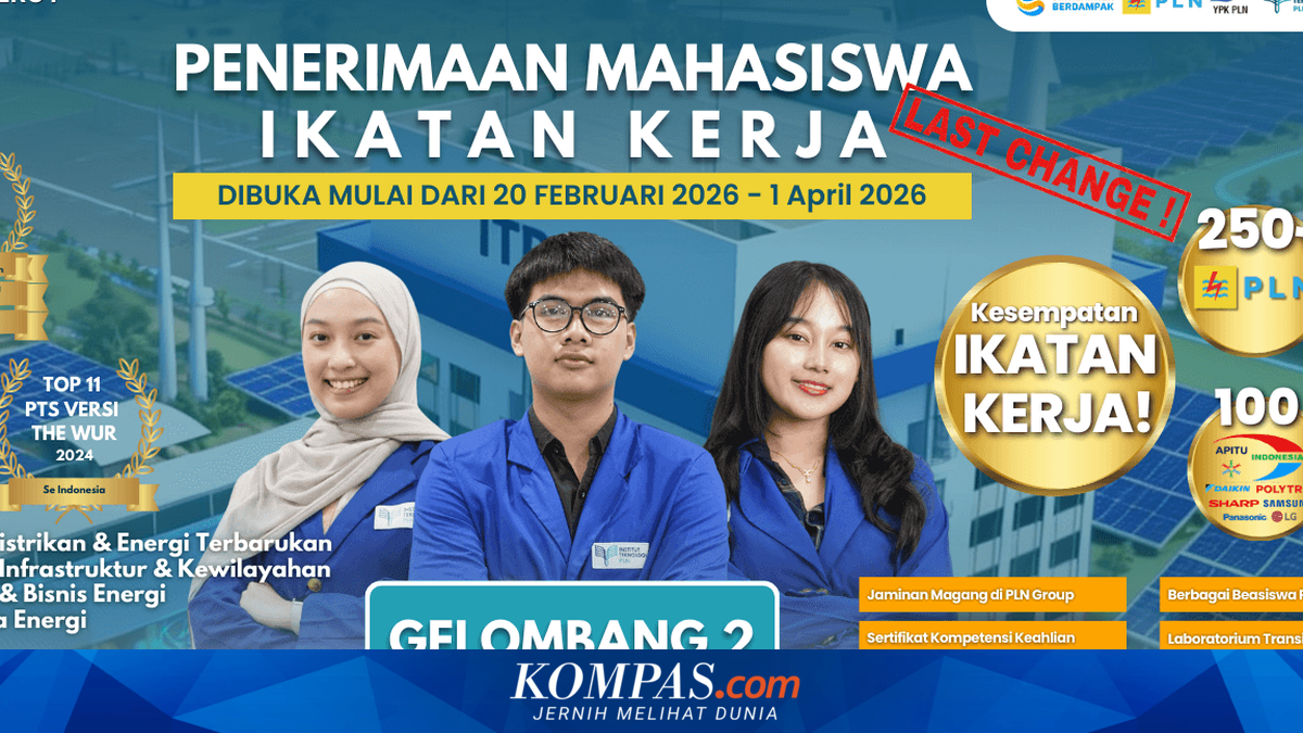 ITPLN Buka Seleksi Rapor atau UTBK Gelombang 2 Tahun 2026