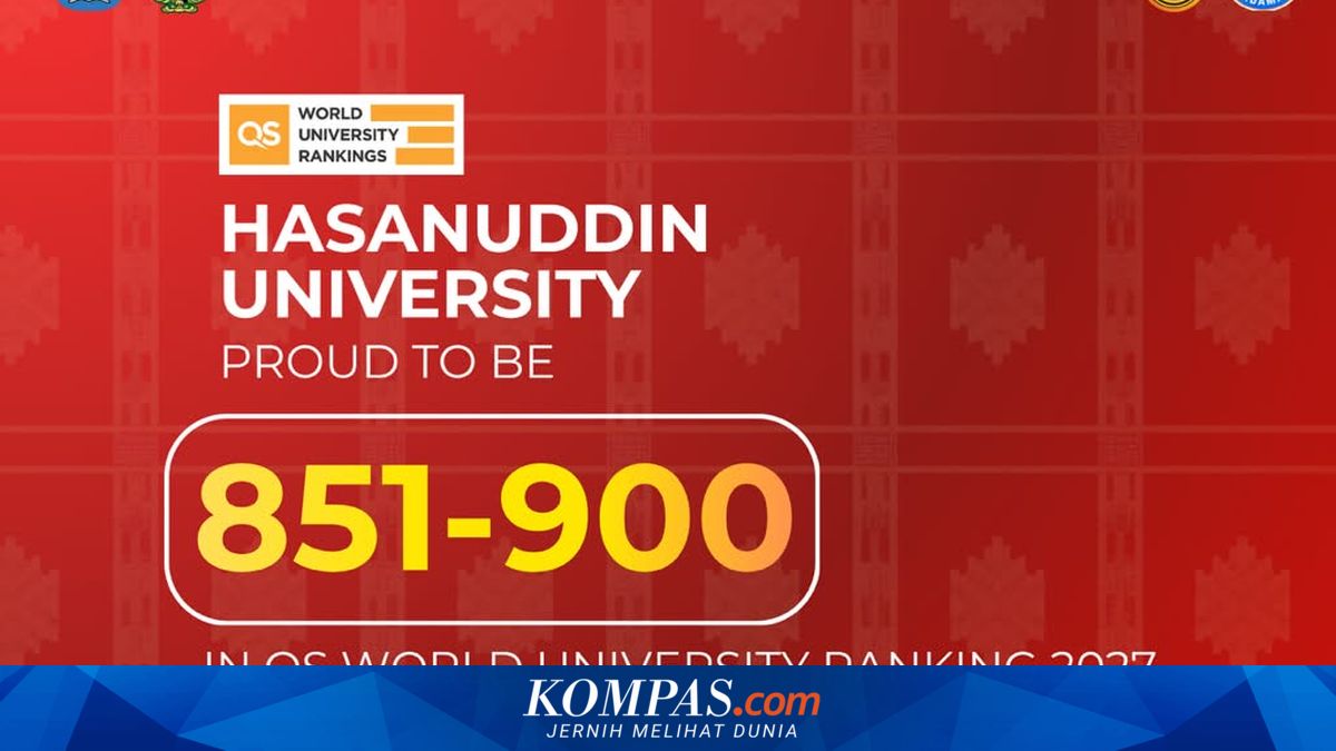 Universitas Hasanuddin Raih Peringkat 861 di QS WUR 2027, Lonjakan Signifikan dari Tahun Sebelumnya